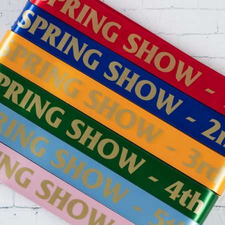 satin custom printed prize ribbons